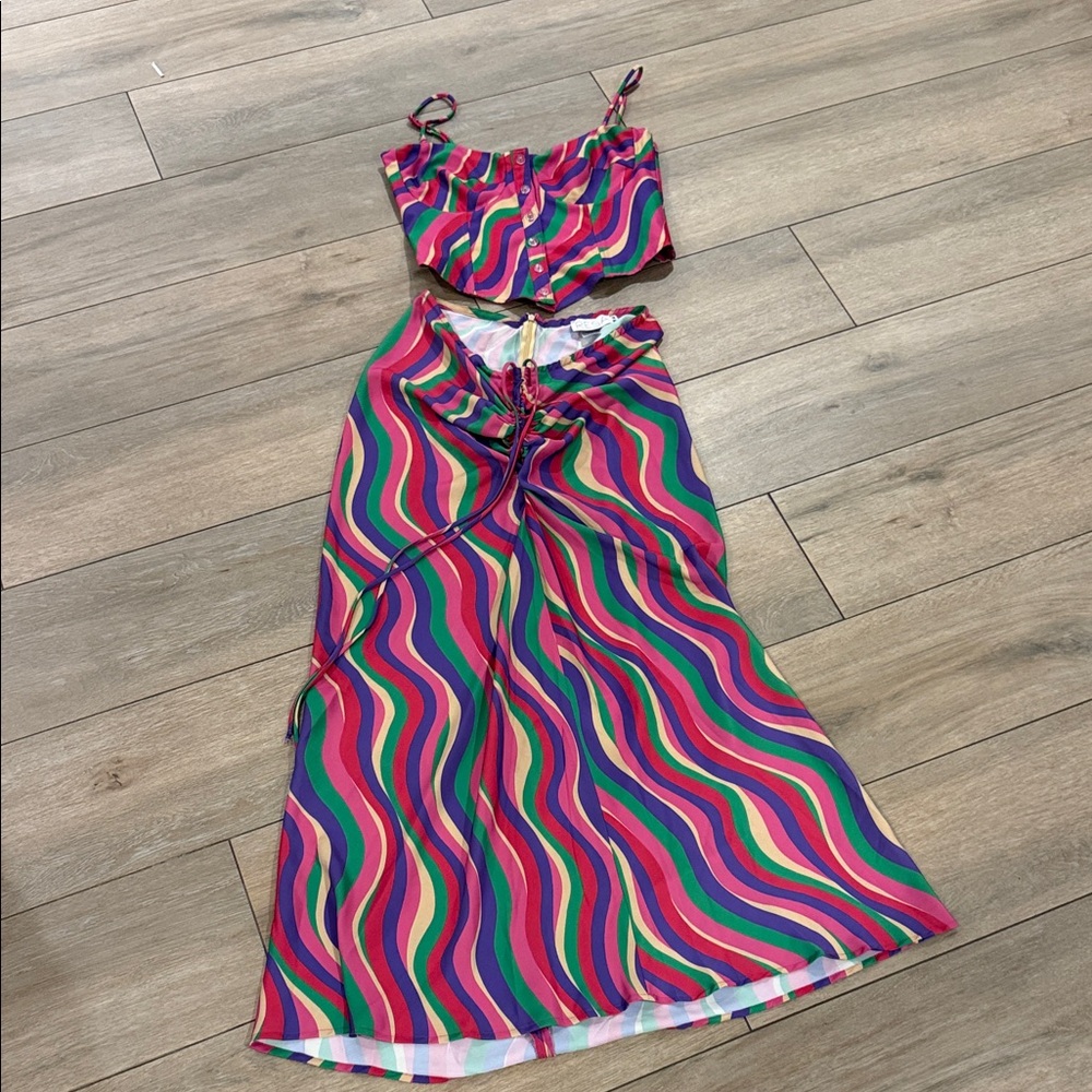 RESA Multicolor Striped Two-Piece Set